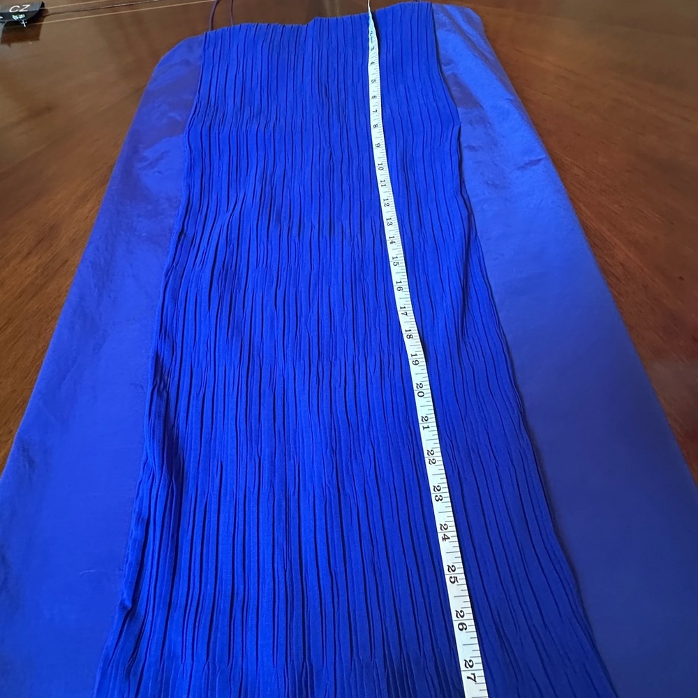 Piazza Sempione Royal Blue Pleated Dress | Italian Luxury | Elegant - Picture 7 of 14